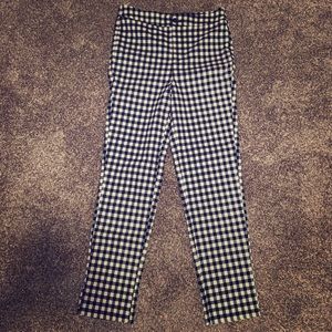 Stretchy checkered pants